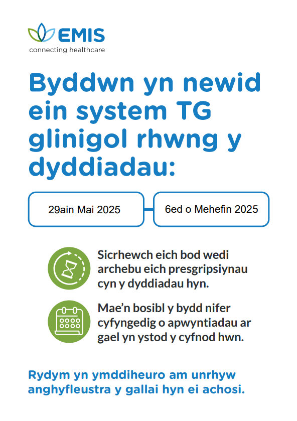 EMIS Poster Welsh EMIS Poster Welsh
